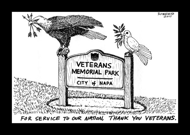 Editorial Cartoon: Veteran's Memorial Park